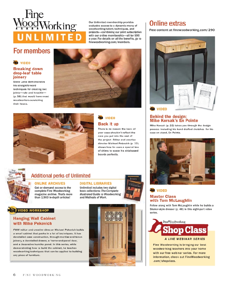 Fine.woodworking 290. 2021