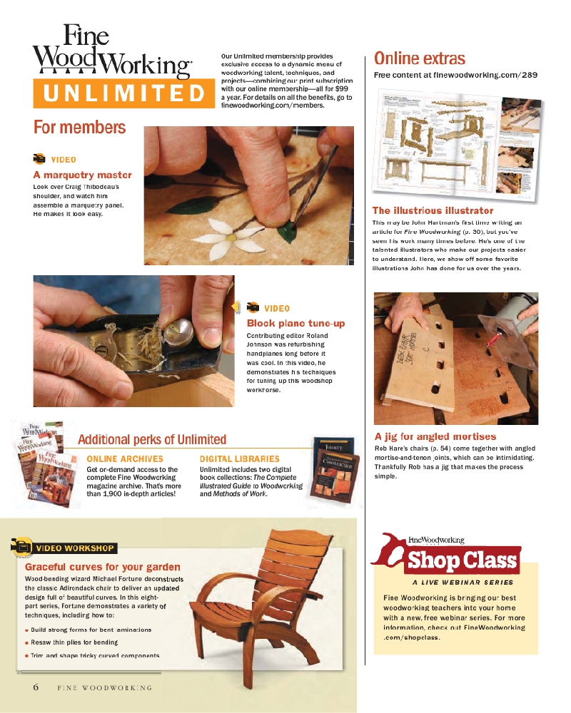 Fine woodworking 289 2021