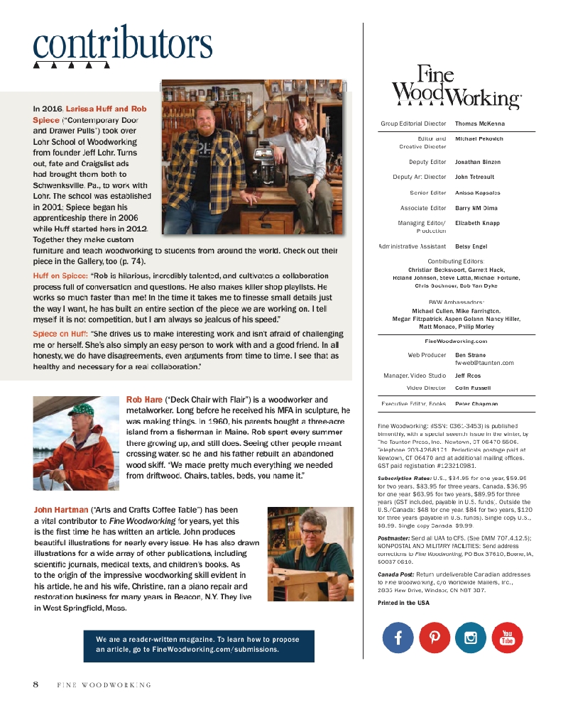 Fine woodworking 289 2021