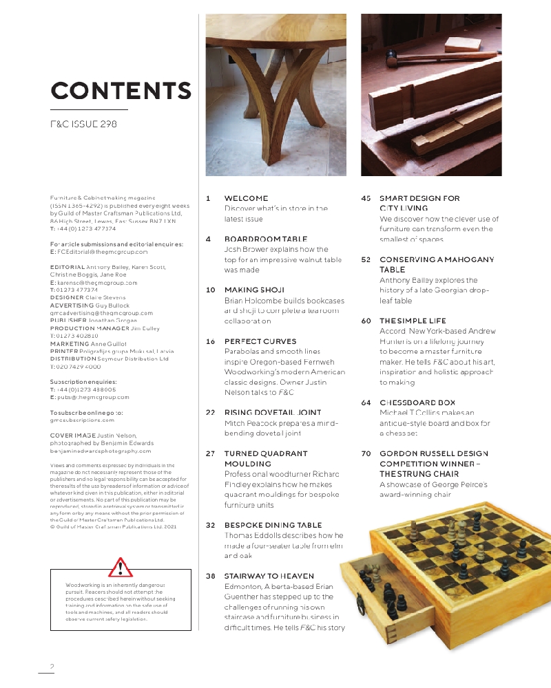 Furniture and Cabinetmaking  298