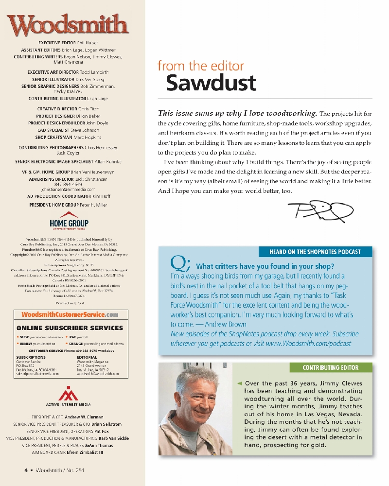 woodsmith Magazine 251