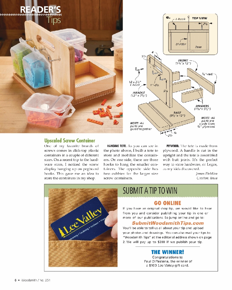 woodsmith Magazine 251