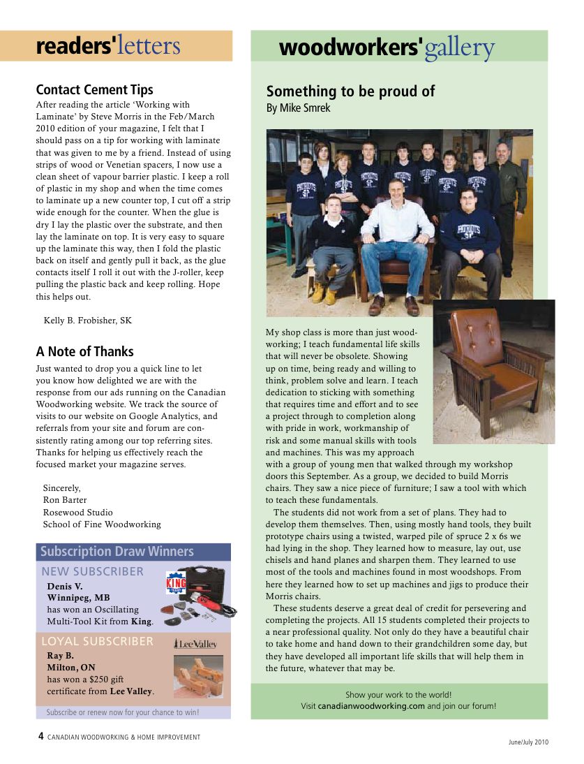 canadian woodworking第066期