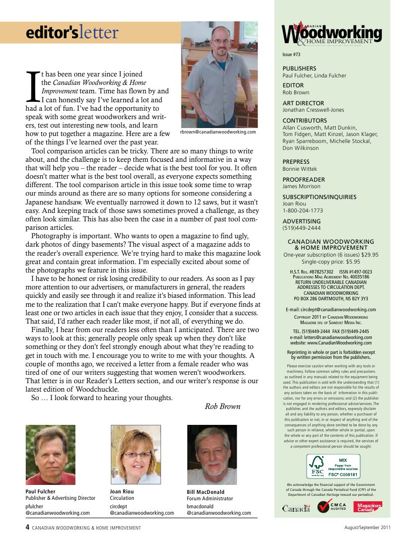 canadian woodworking第073期