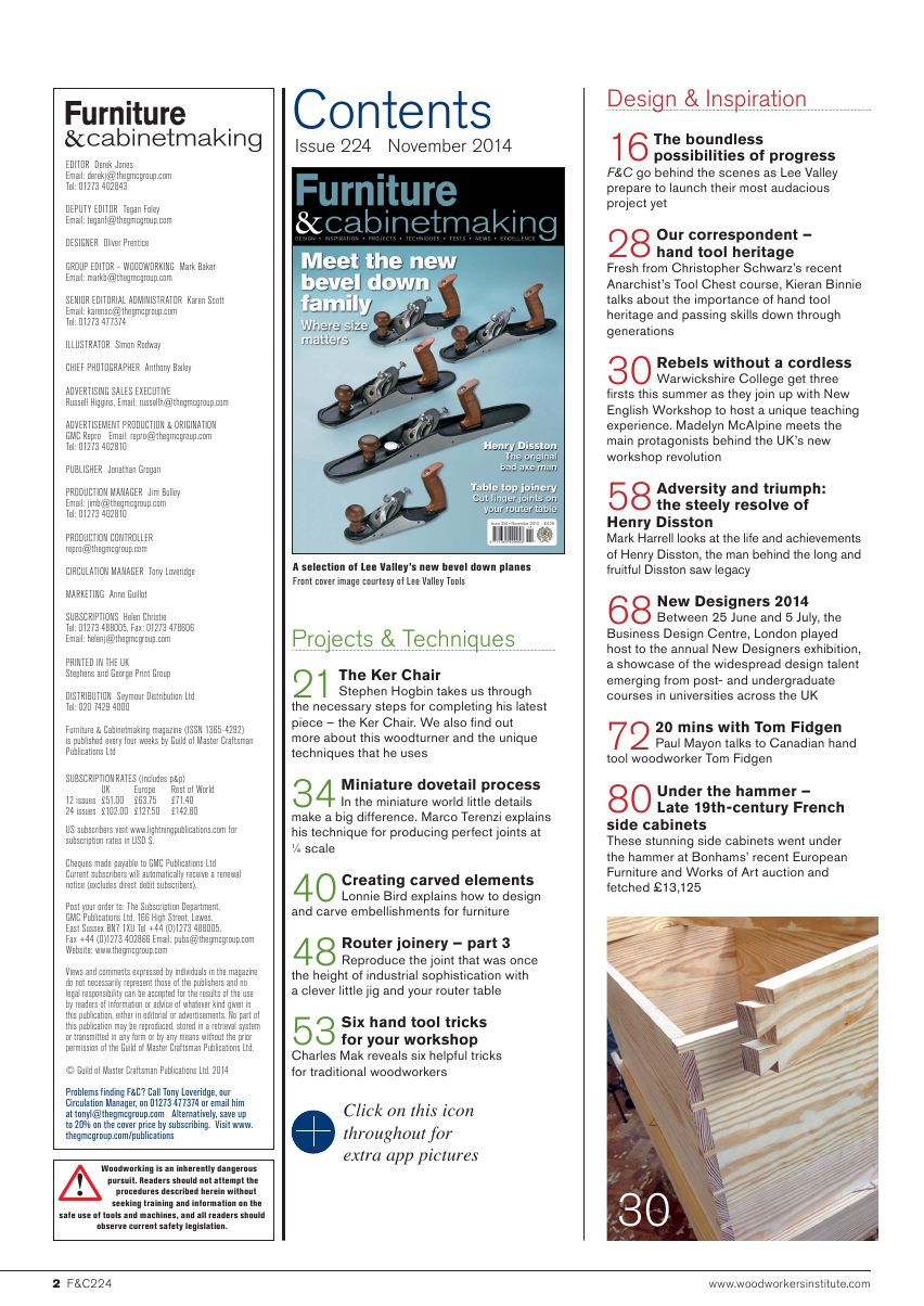 Furniture Cabinetmaking第224期