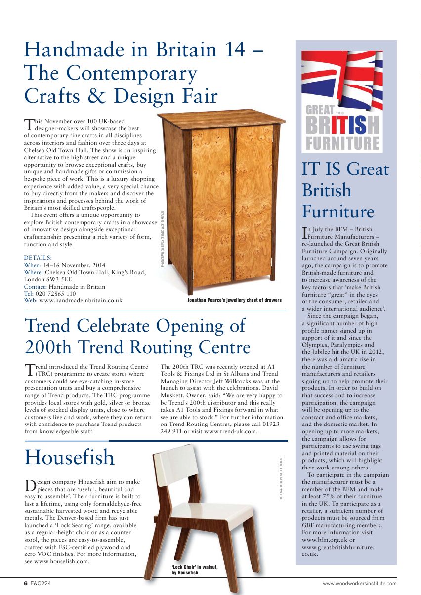 Furniture Cabinetmaking第224期