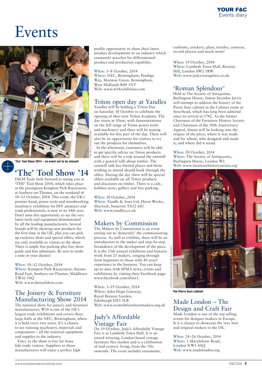 Furniture Cabinetmaking第224期