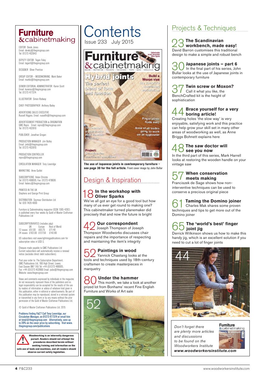 Furniture Cabinetmaking第233期