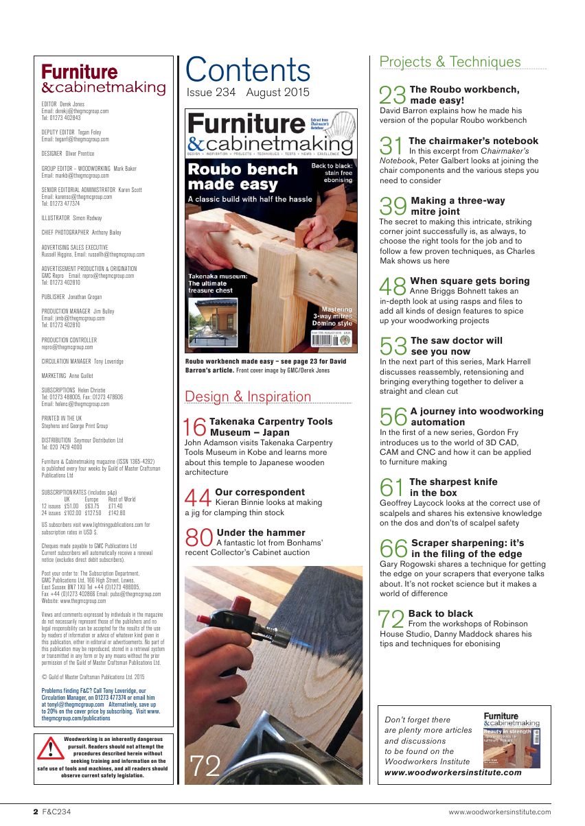 Furniture Cabinetmaking第234期