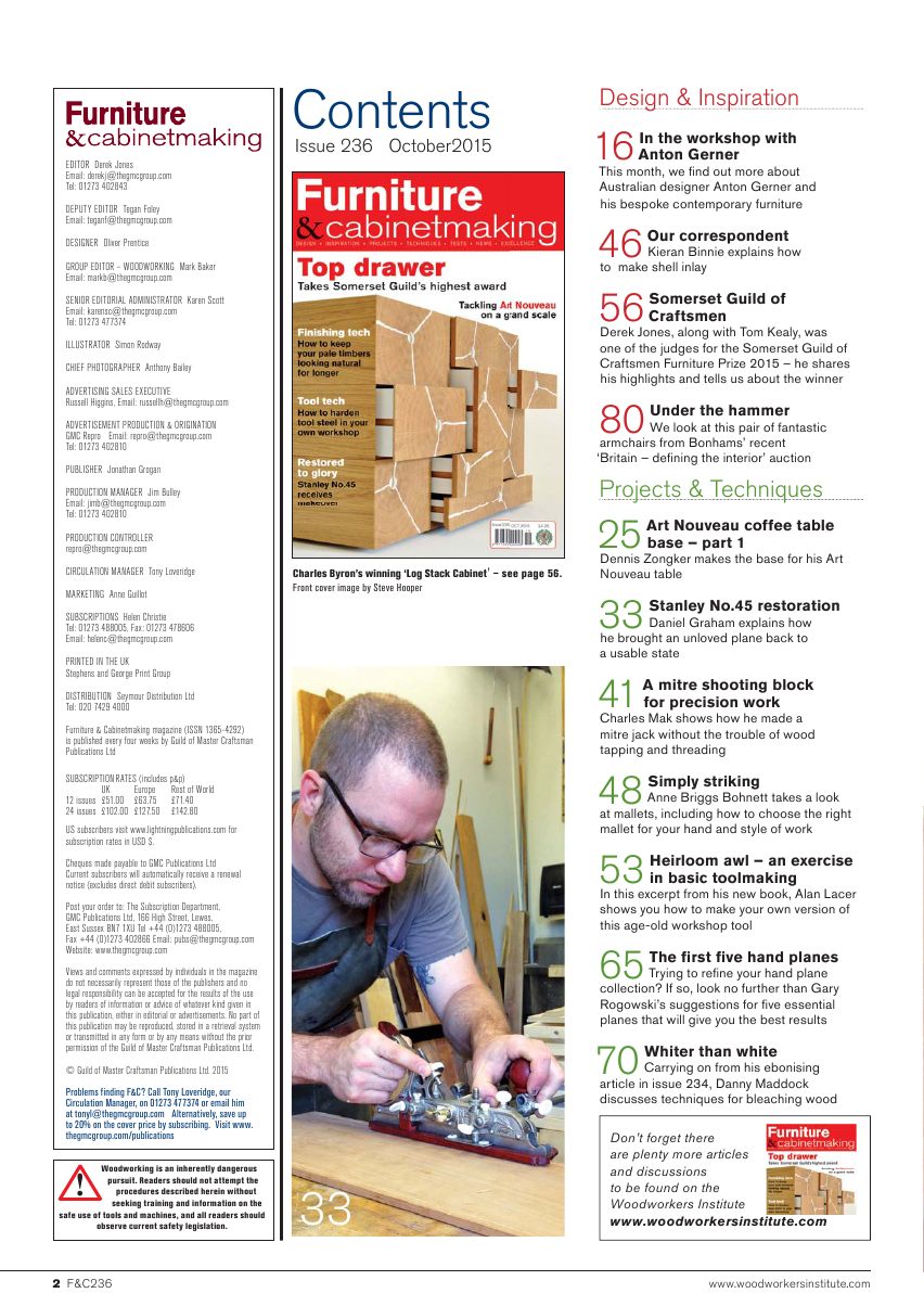 Furniture Cabinetmaking第236期