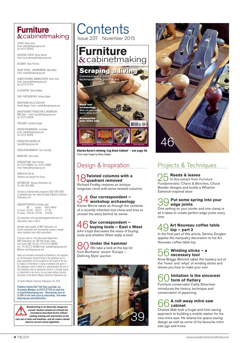 Furniture Cabinetmaking第237期