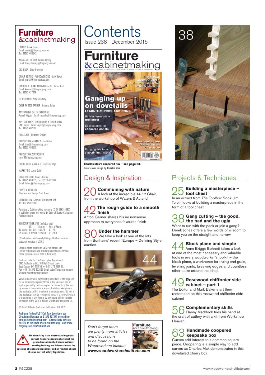 Furniture Cabinetmaking第238期