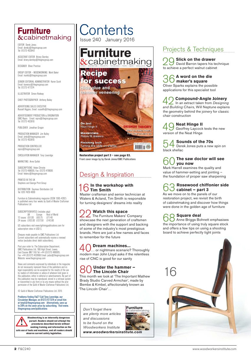 Furniture Cabinetmaking第240期