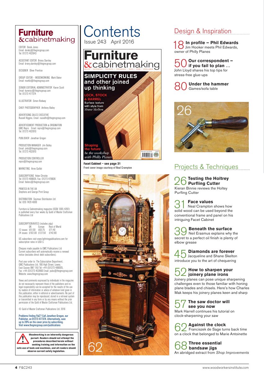 Furniture Cabinetmaking第243期
