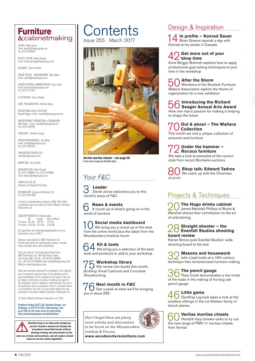 Furniture Cabinetmaking第255期