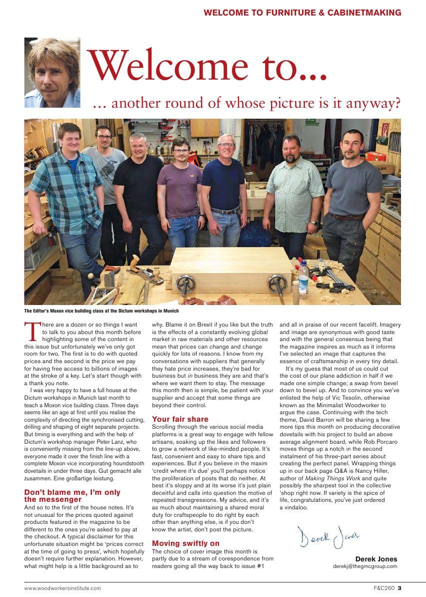 Furniture Cabinetmaking第260期