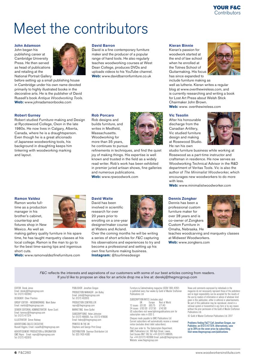 Furniture Cabinetmaking第260期