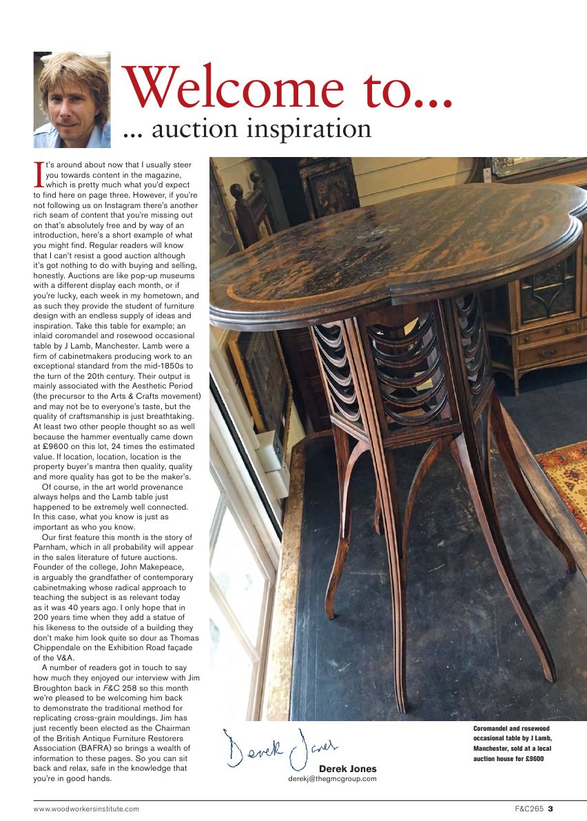 Furniture Cabinetmaking第265期