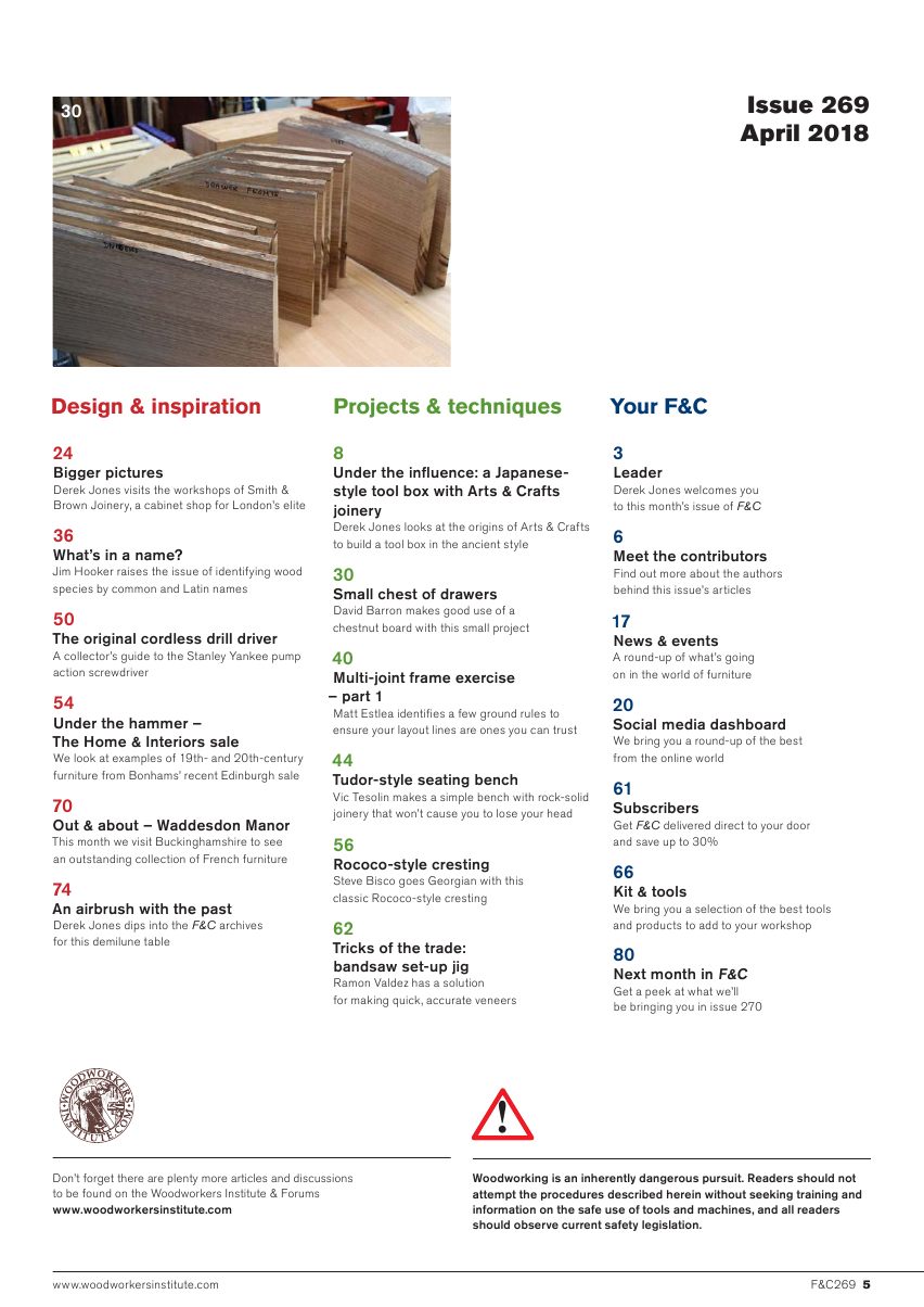 Furniture Cabinetmaking第269期