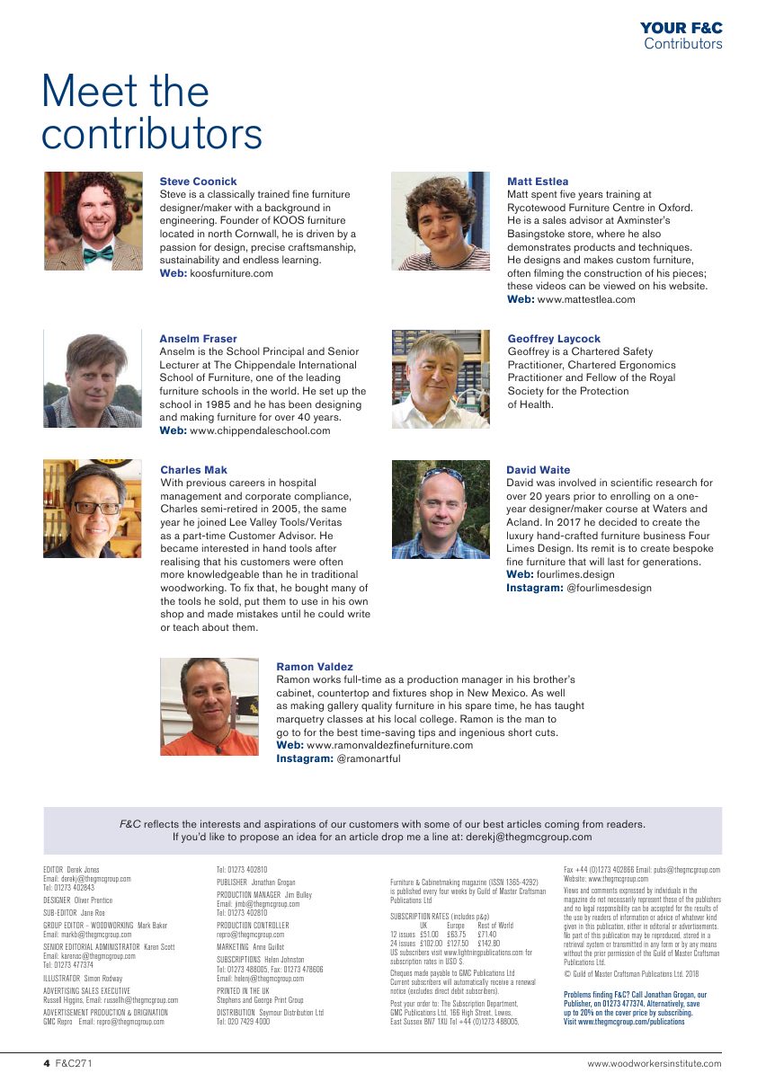 Furniture Cabinetmaking第271期