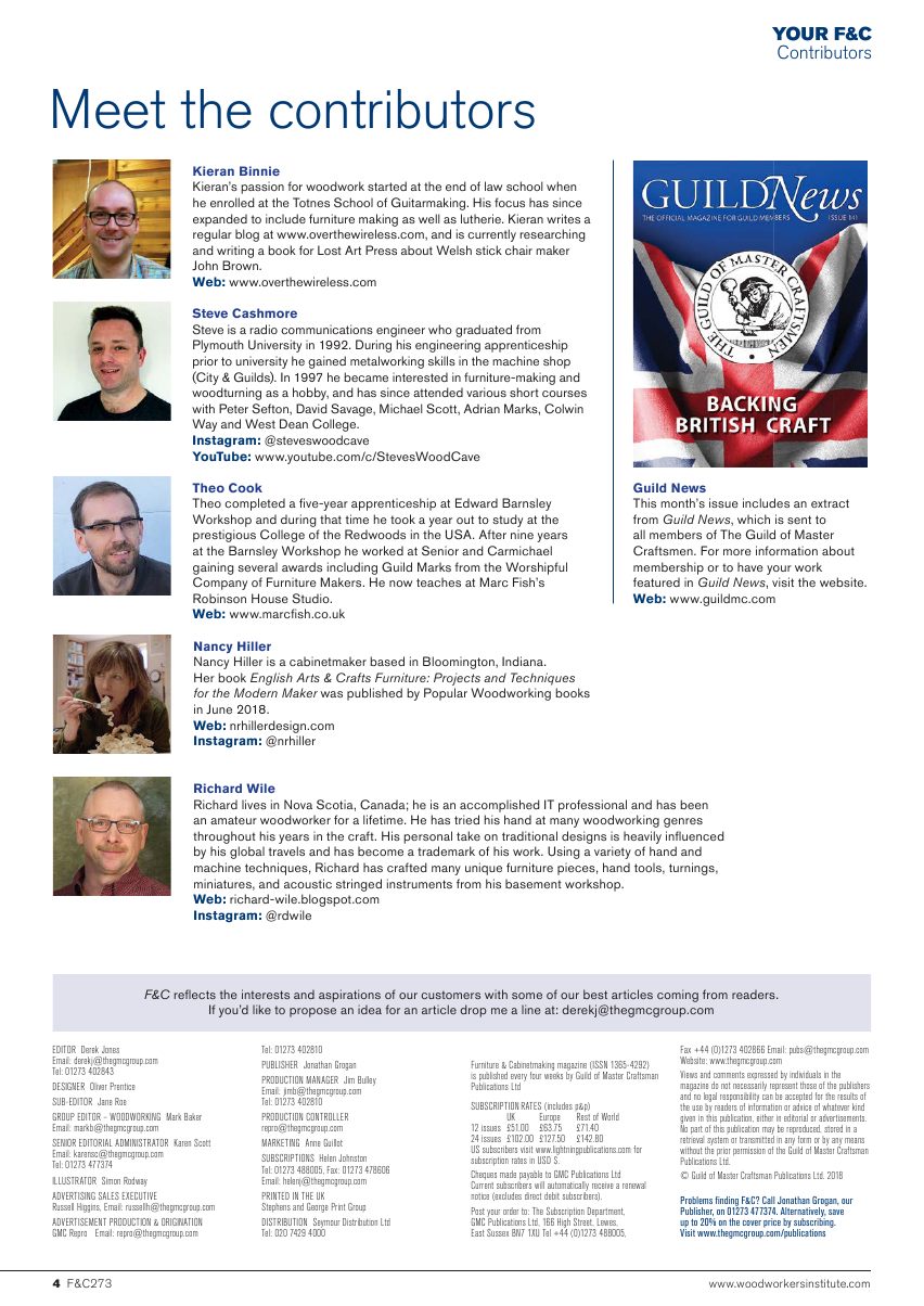 Furniture Cabinetmaking第273期