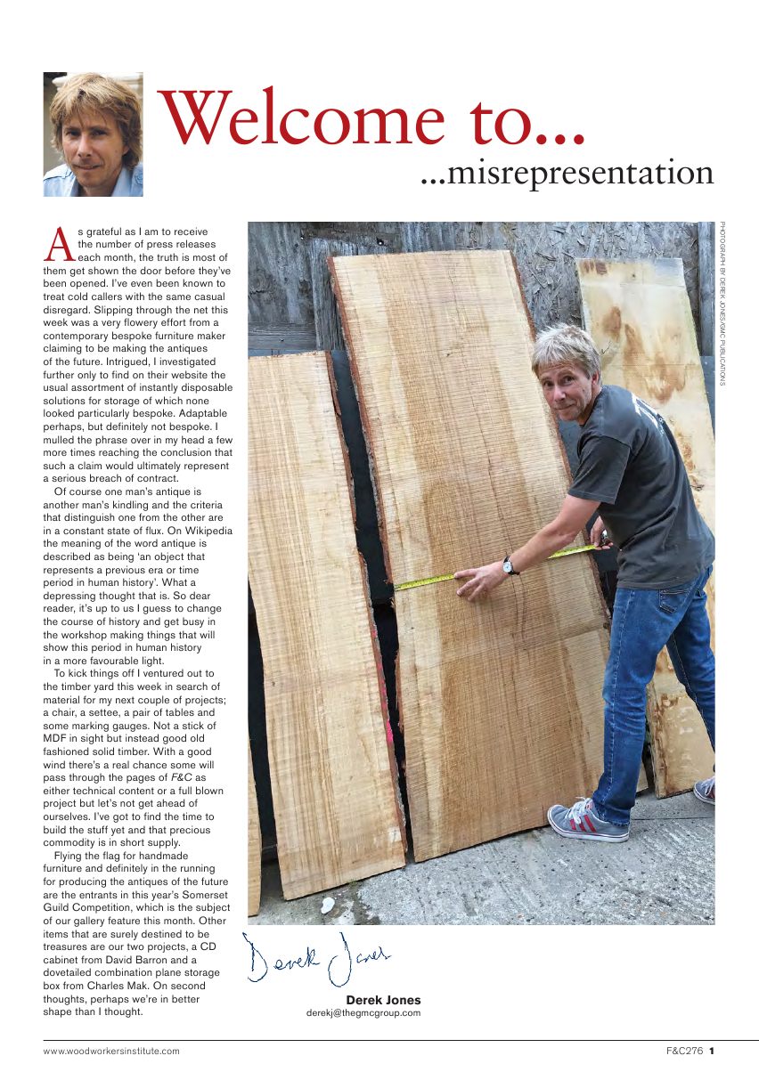 Furniture Cabinetmaking第276期