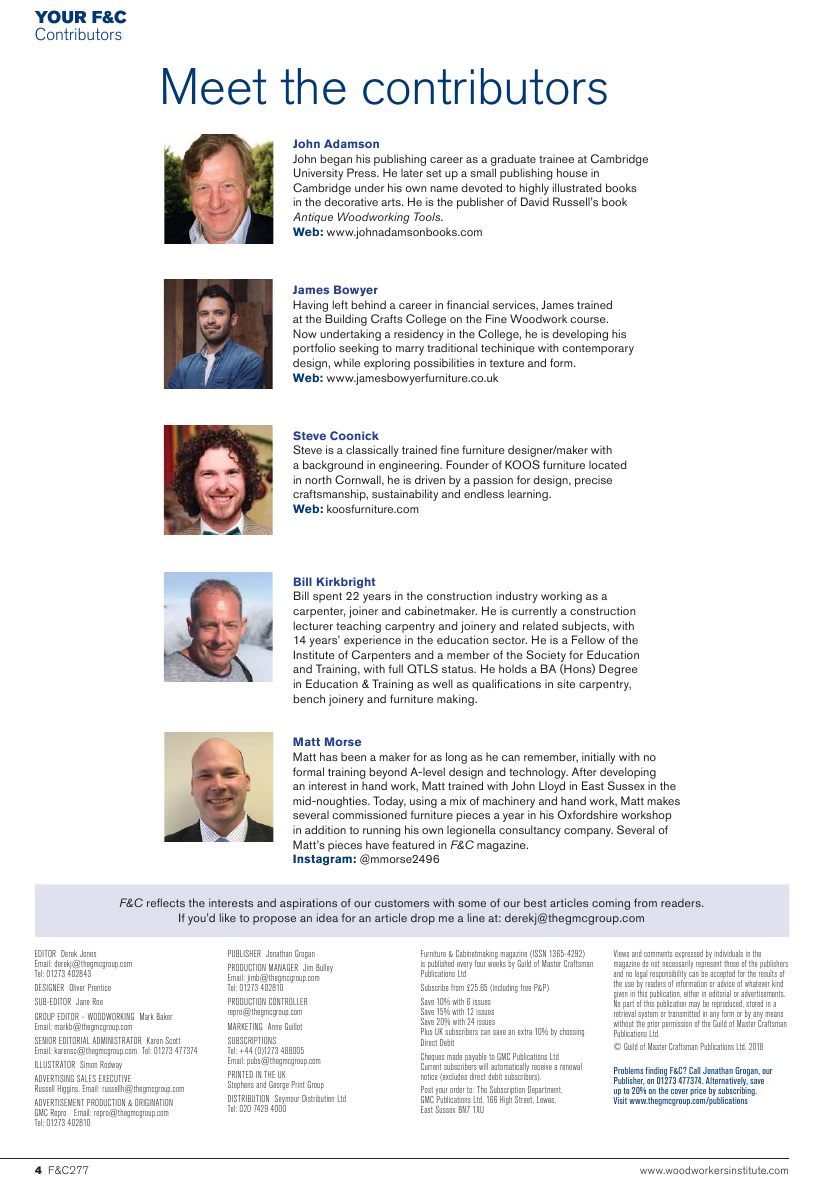 Furniture Cabinetmaking第277期