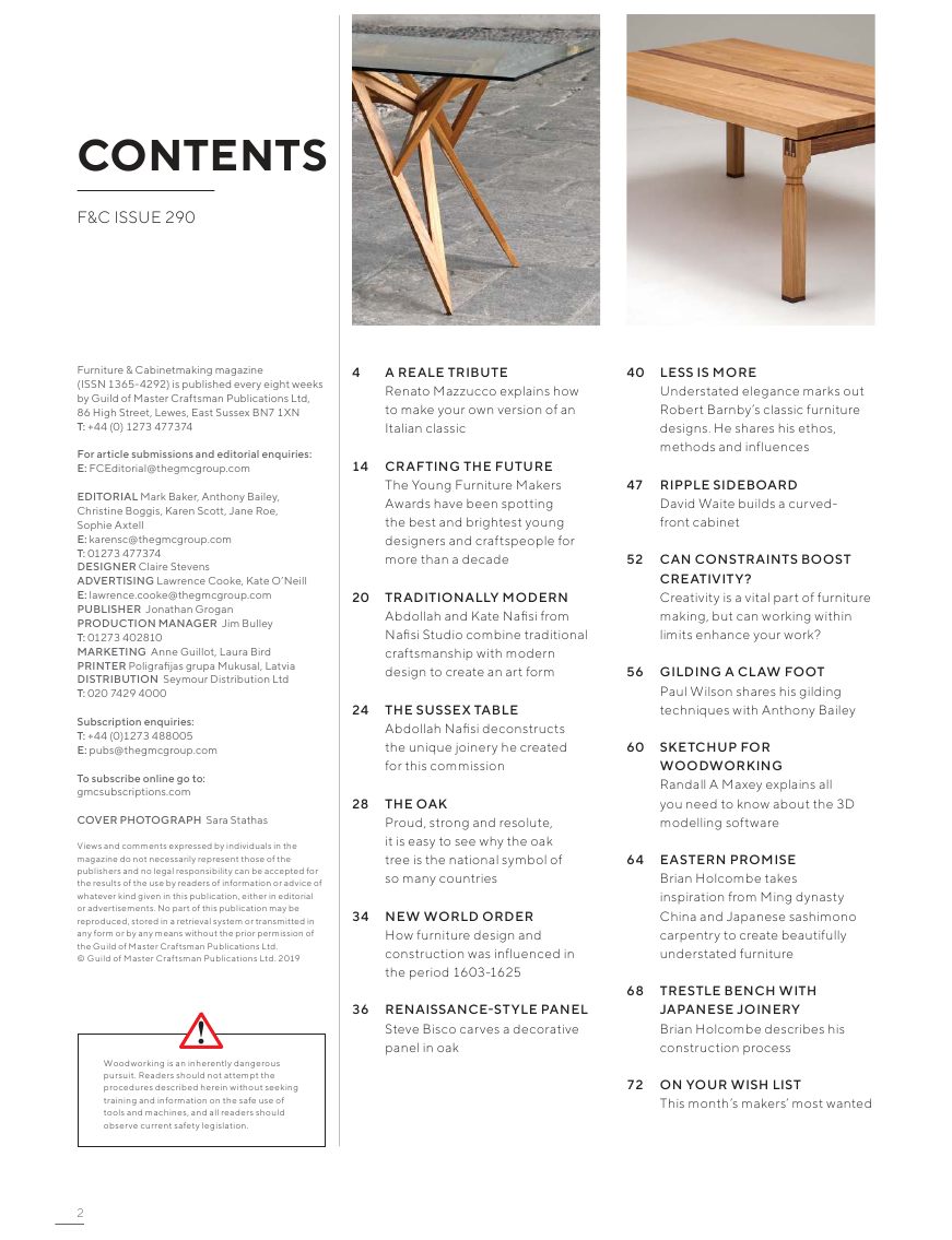 Furniture Cabinetmaking第290期