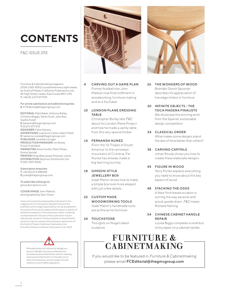 Furniture Cabinetmaking第292期