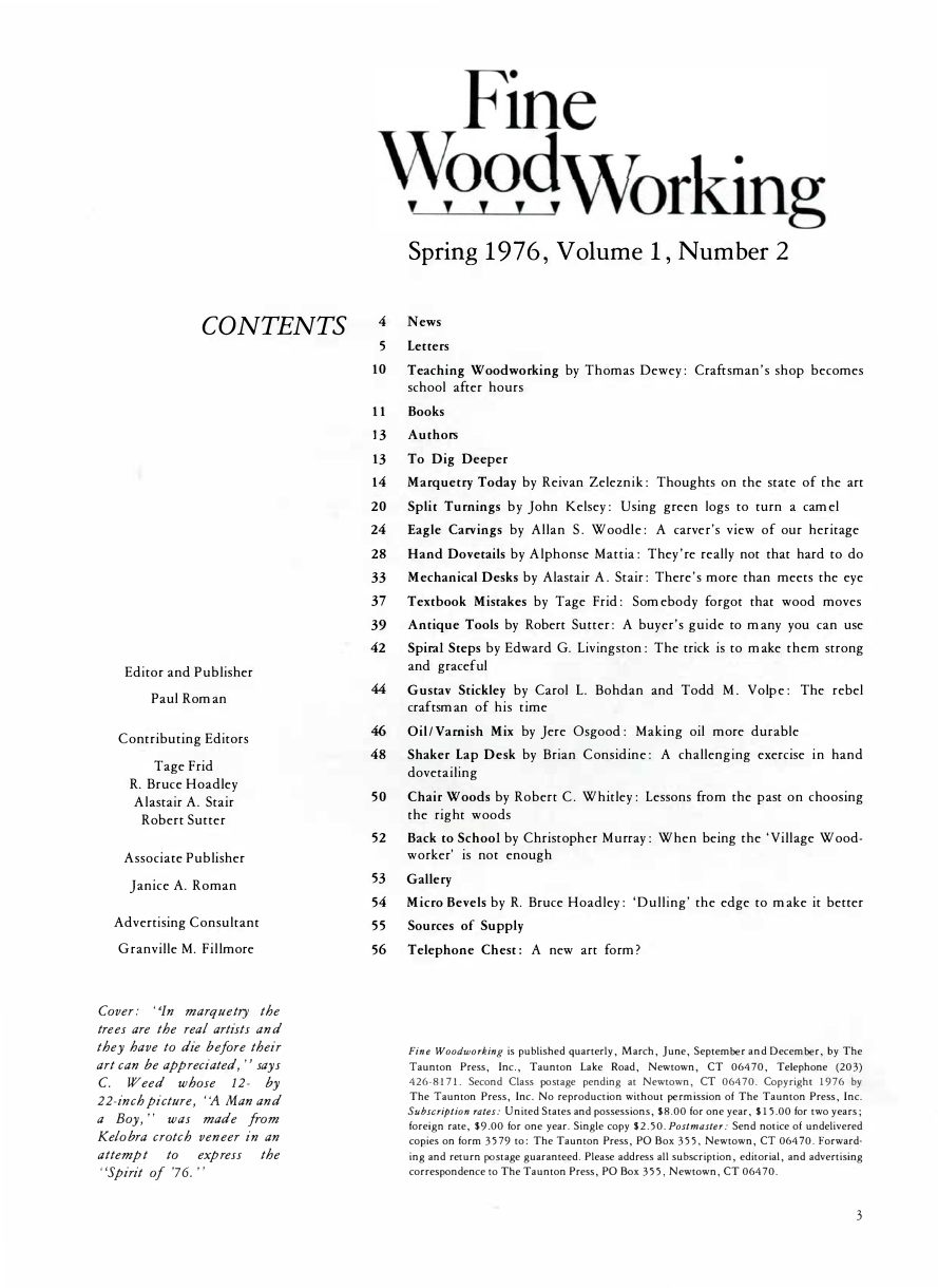 fina woodworking第2期