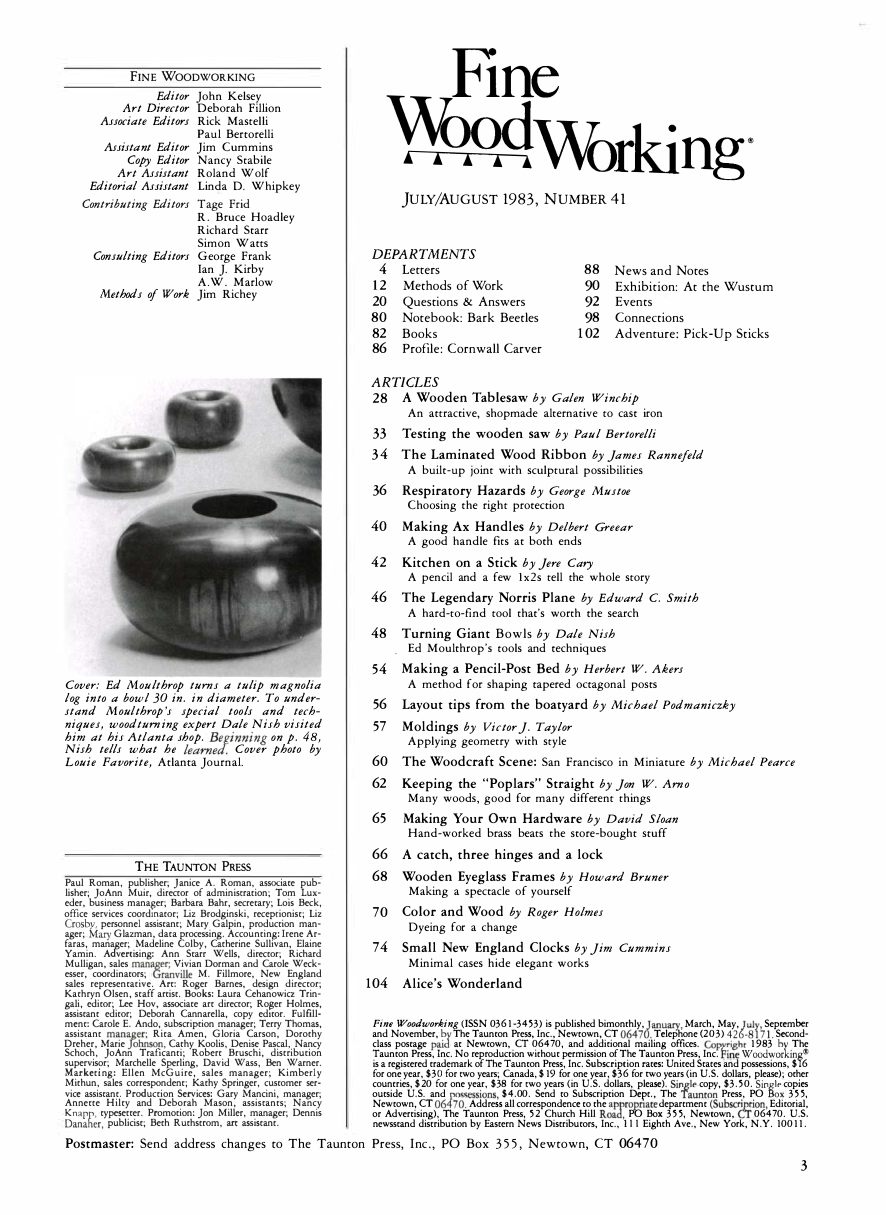 fina woodworking第41期