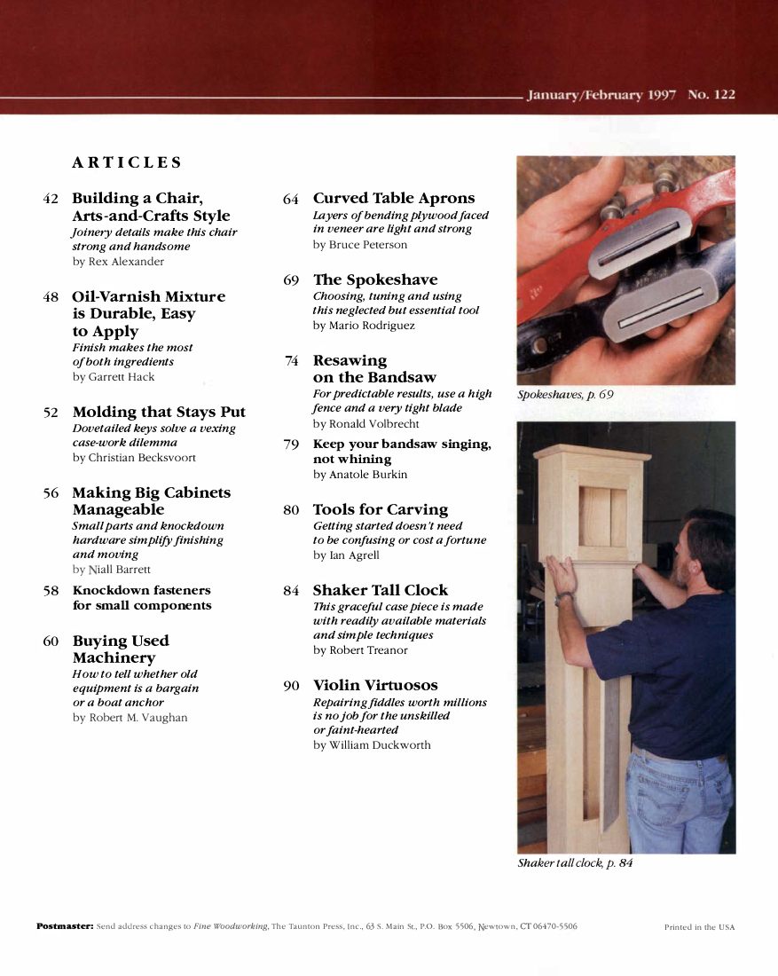 fina woodworking第122期