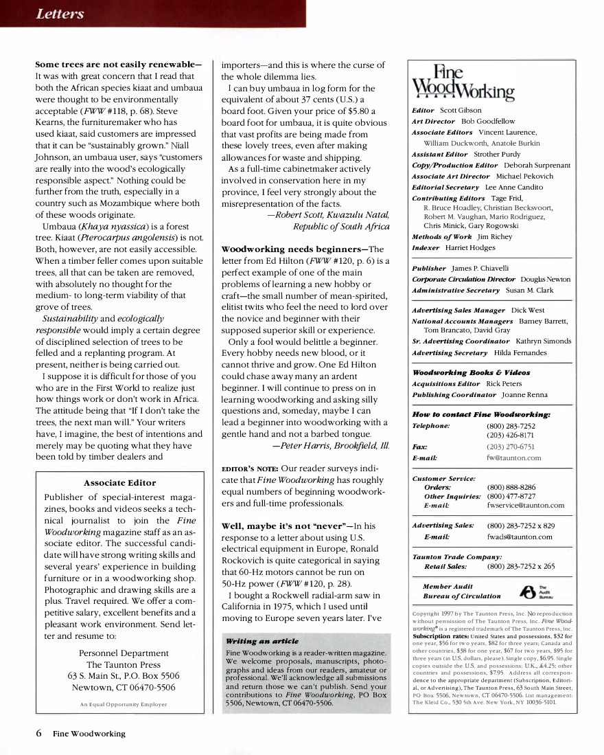 fina woodworking第122期