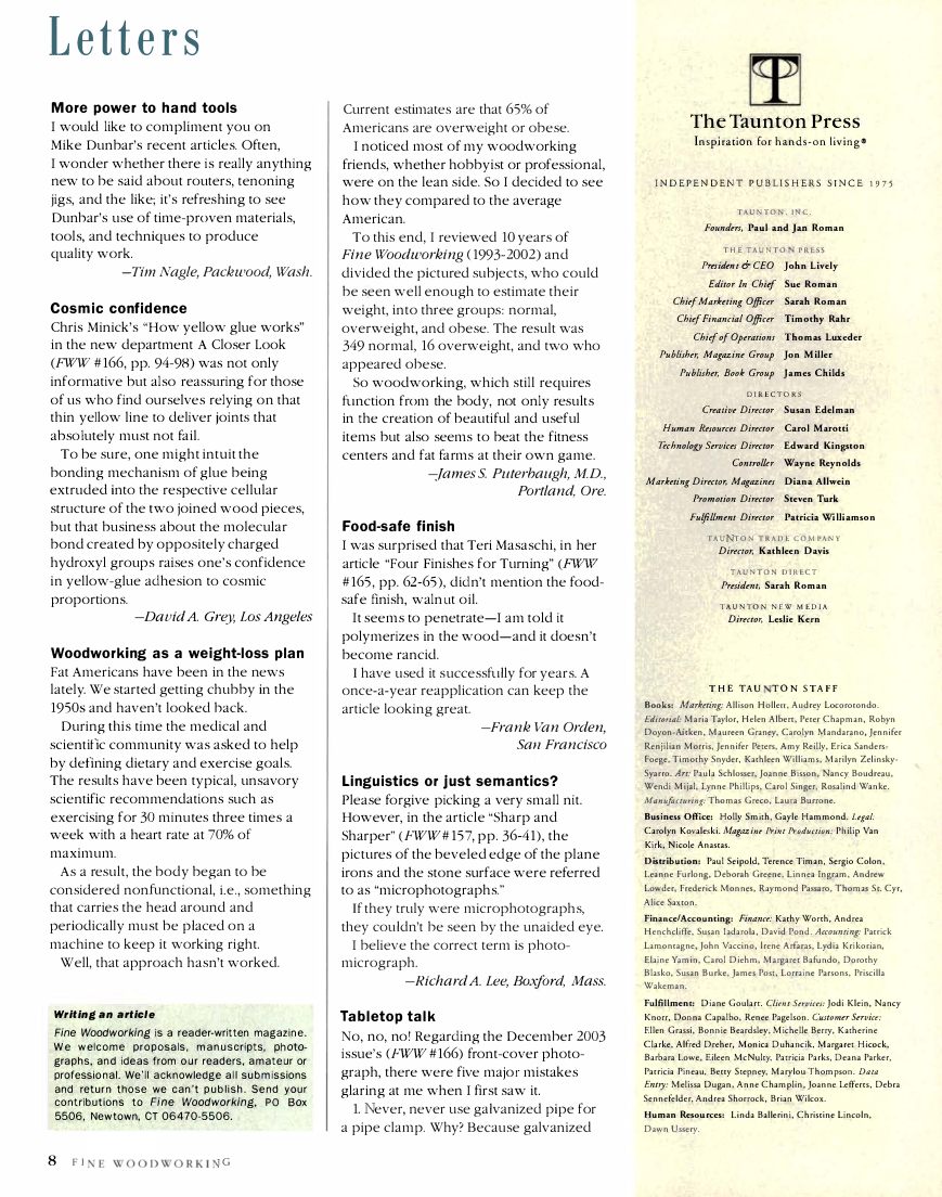 fina woodworking第168期