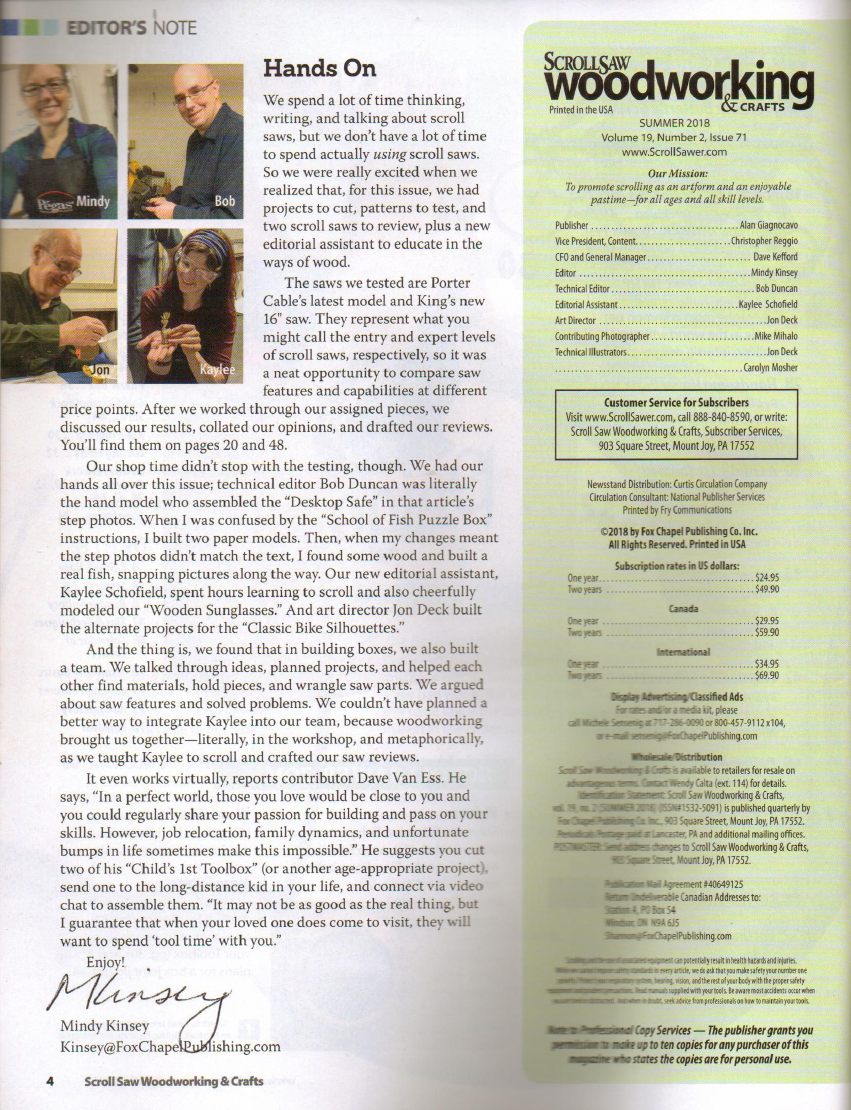 ScrollSaw Woodworking第71期