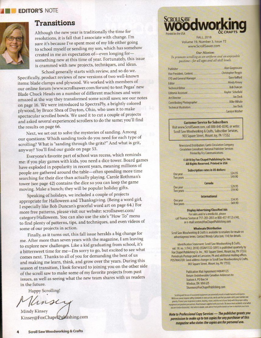 ScrollSaw Woodworking第72期