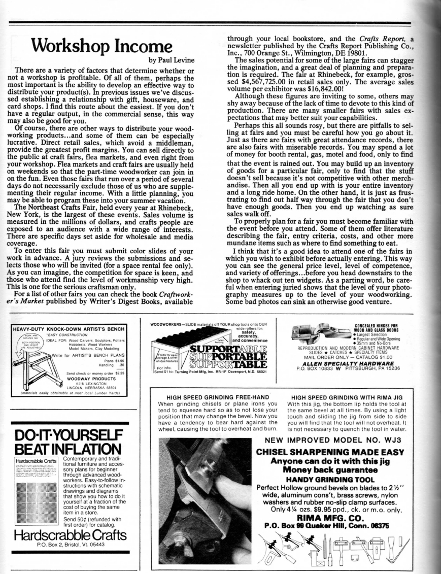 woodworker journal 1981年第3期