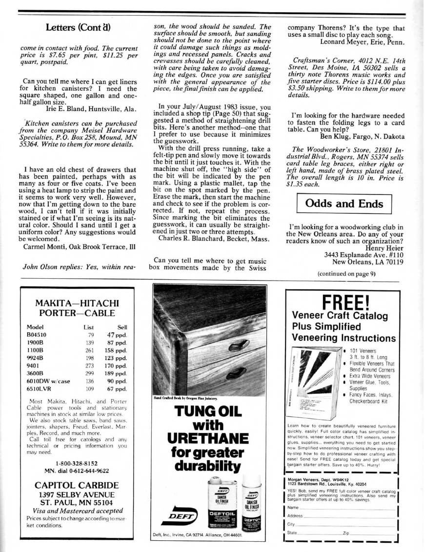 woodworker journal 1983年第5期