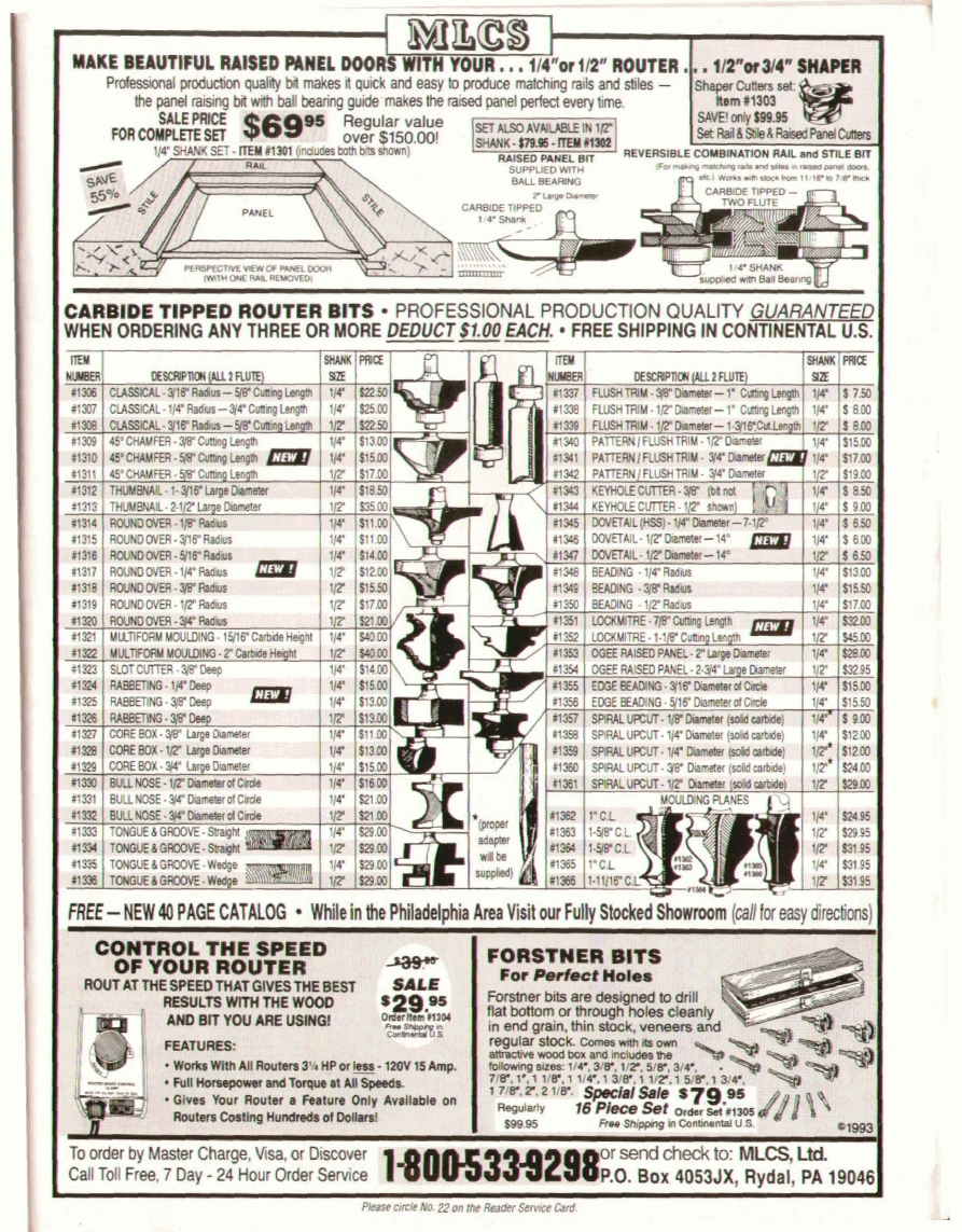 woodworker journal 1994年第6期