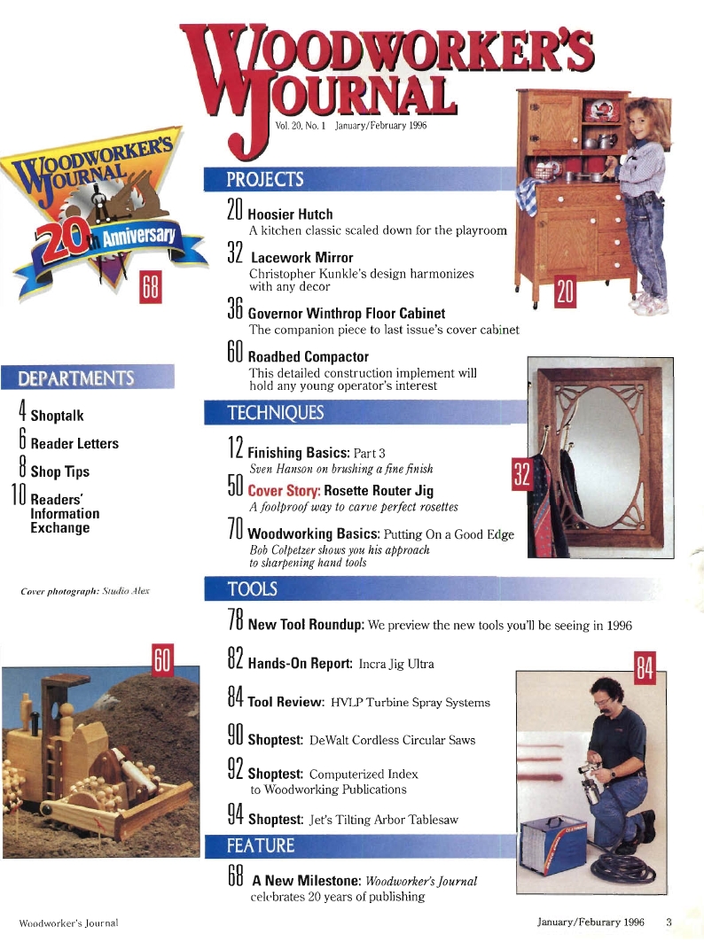 woodworker journal 1996年第1期