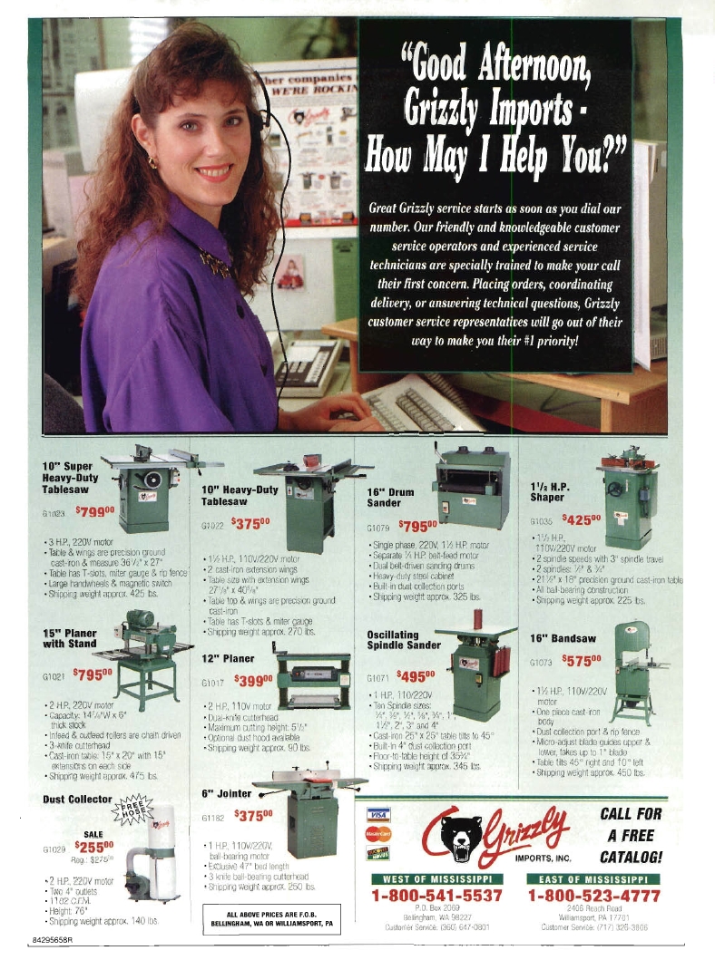 woodworker journal 1996年第1期