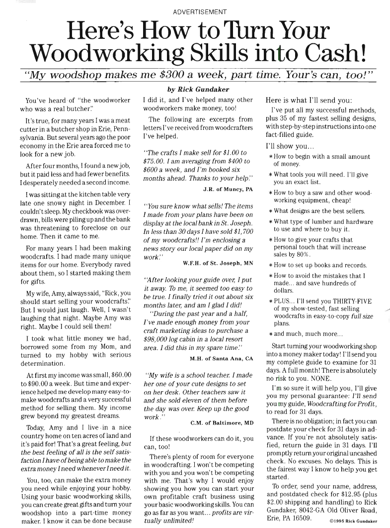 woodworker journal 1996年第1期