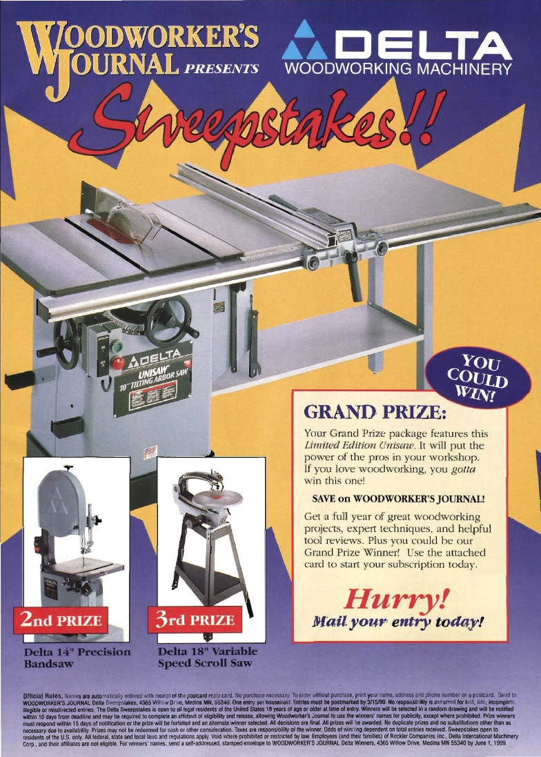 woodworker journal 1998年第6期