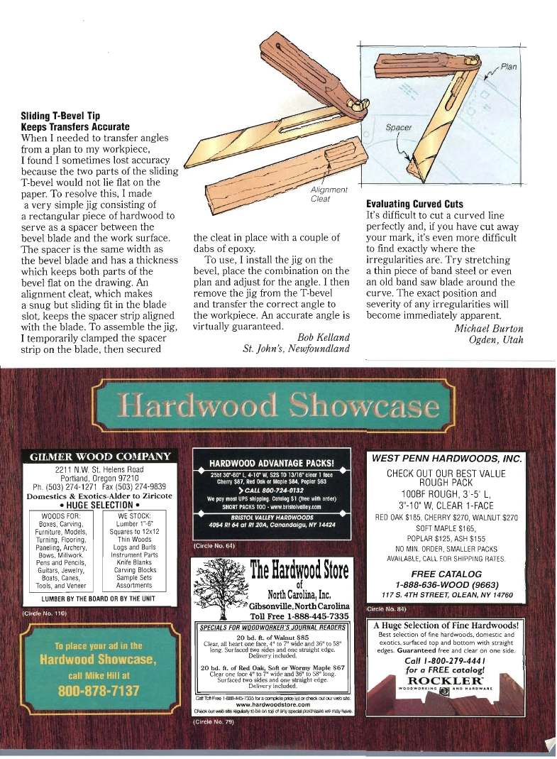 woodworker journal 1999年第4期