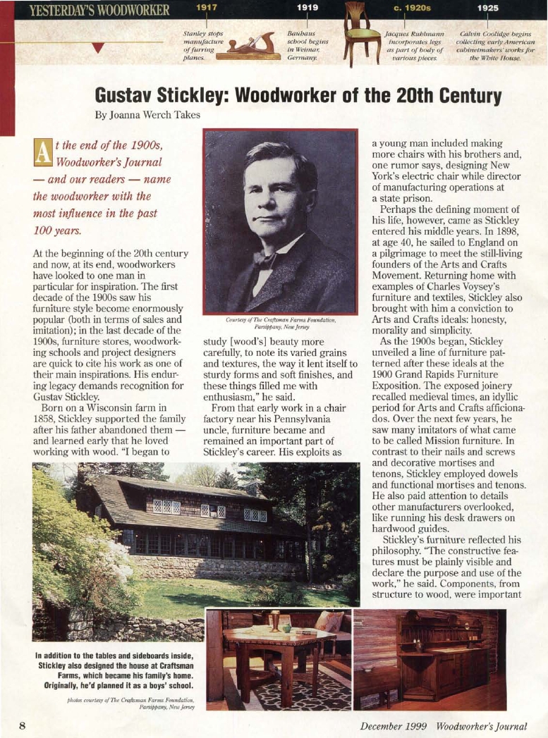 woodworker journal 1999年第6期