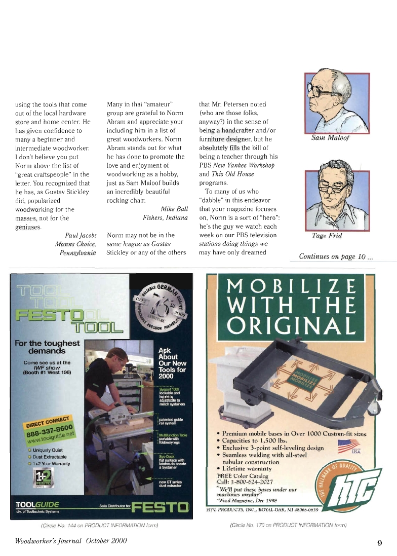 woodworker journal 2000年第5期