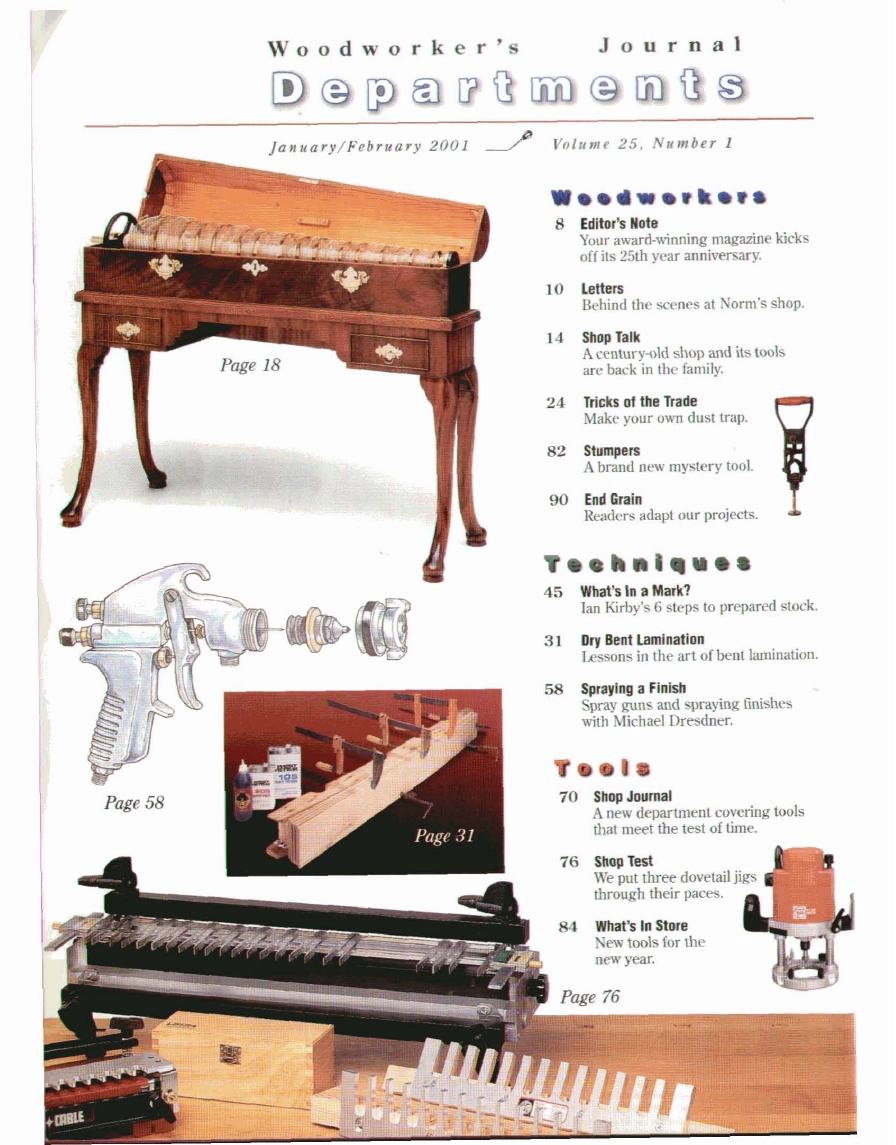 woodworker journal 2001年第1期
