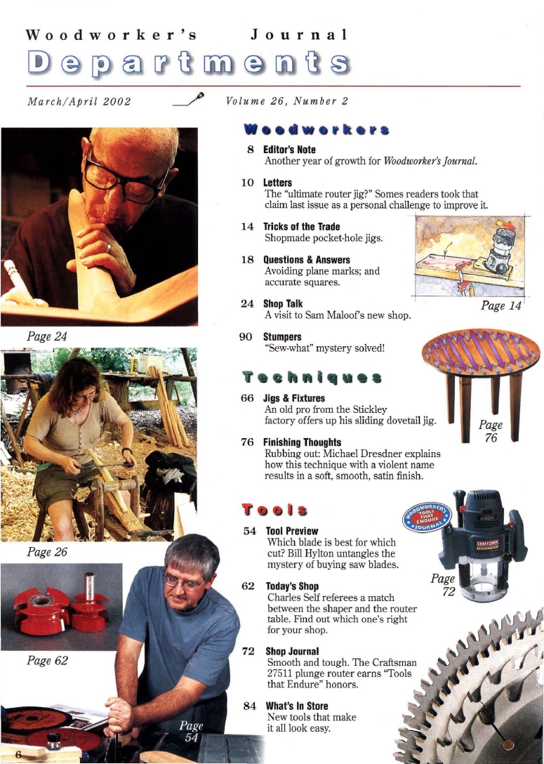 woodworker journal 2002年第2期