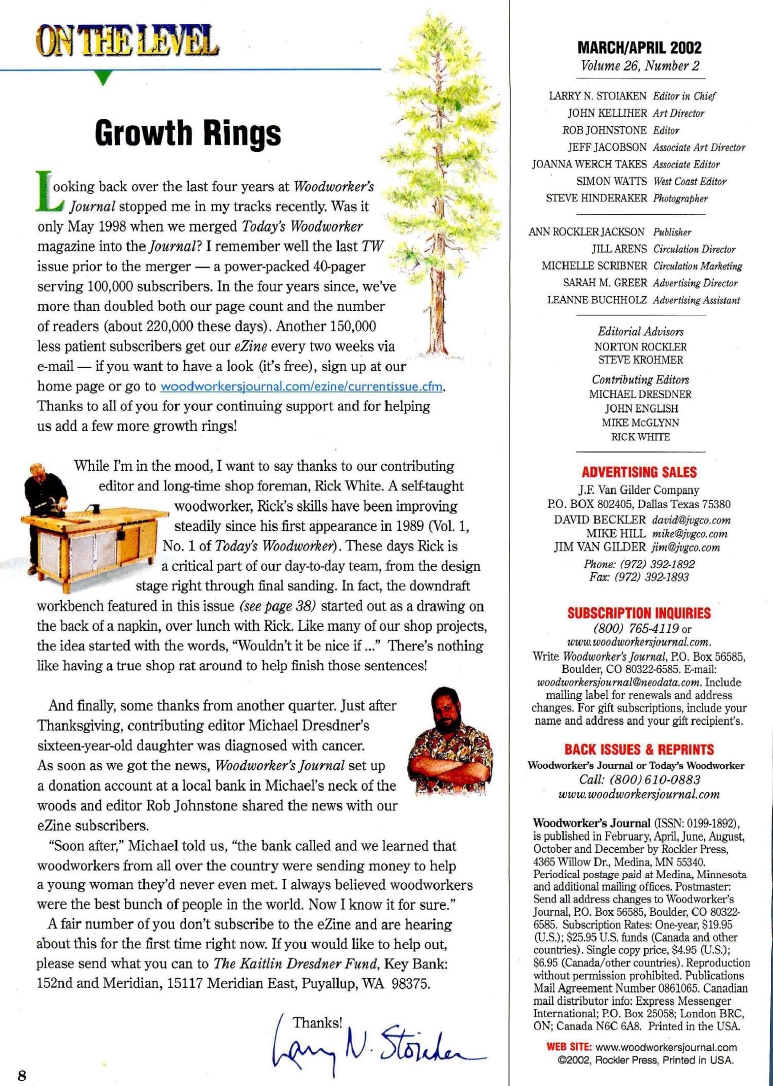 woodworker journal 2002年第2期