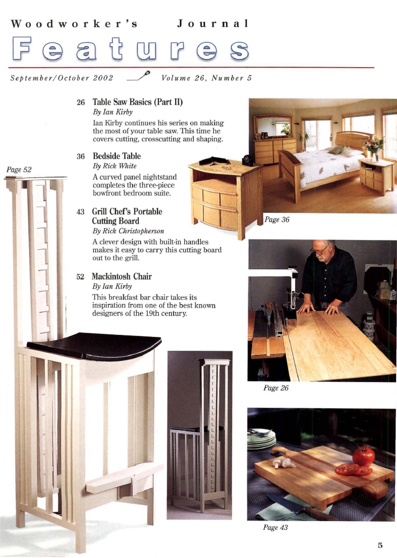 woodworker journal 2002年第5期